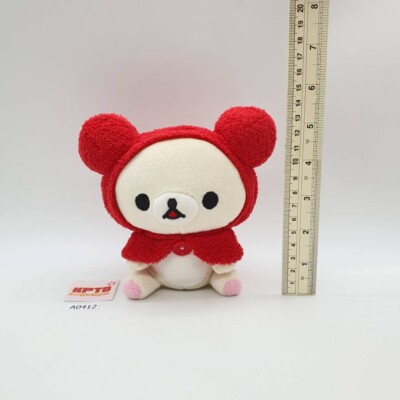 Korilakkuma Red Hood A412 Rilakkuma San-X+Green Camel Plush 5.5