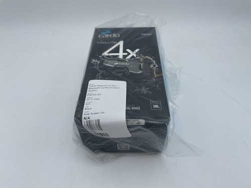 Cardo Freecom 4X DUO FRC4X103 Bluetooth Communication System Black NEW (2 Units)
