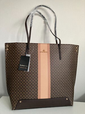 River Island Womens Shopper Bag Black shoulder der bronze Zip