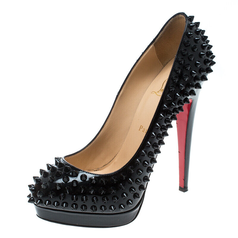 Christian Louboutin Black Patent Leather Alti Spikes Christian Louboutin Black Patent Leather Alti Spikes
