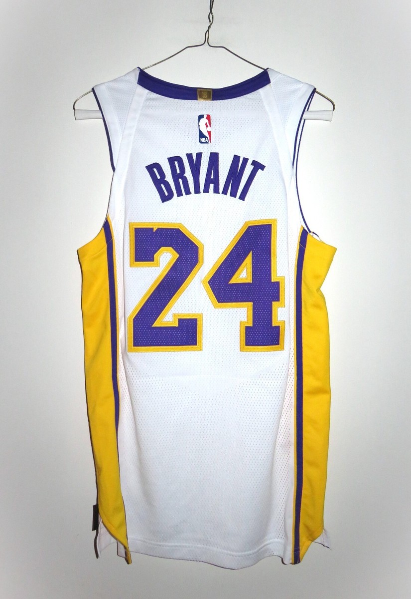 Authentic Nike Los Angeles Lakers Kobe Bryant Sunday White Jersey