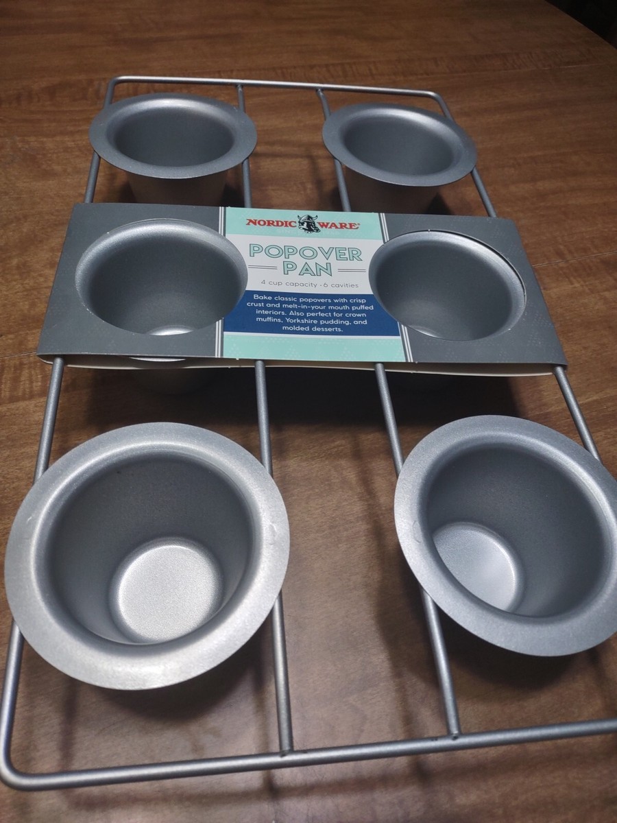 Nordic Ware Popover Pan Makes Popovers Wire Rack Silver