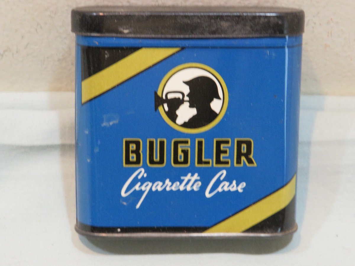 vintage bugler cigarette case Vintage Bugler Cigarette Case Tin