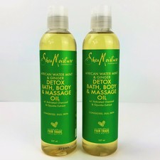 3x Shea Moisture African Water Mint Ginger Detox Bath Body Massage Oil 237ml For Sale Online Ebay