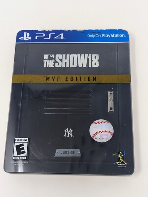 MLB 18 the Show MVP Edition Steelbook PS4 PlayStation 4 - Complete CIB