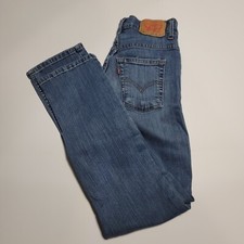 Levi's 511 Sz 16R, Slim, Blue, Dark, Mid-Rise Denim Jeans