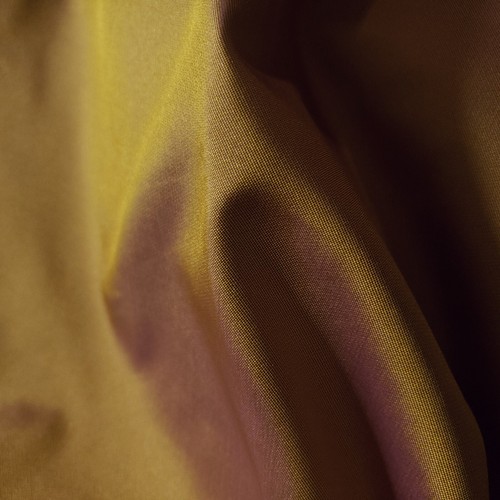 TWO TONE PURPLE GOLD IRIDESCENT REVERSIBLE HEAVY SATIN FABRIC 58" BY THE YARD - Picture 6 of 7
