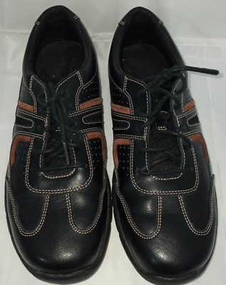Two-Tone Men\'s Casual Lace-Up Shoes - Black & Brown Men Brown Black Wingtip Handmade Genuine Leather Shoes  main image 4