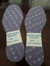 White rose INSOLES SPORTS WORK BOOTS SHOES Size 3 made in england cheap uk a1☆☆☆