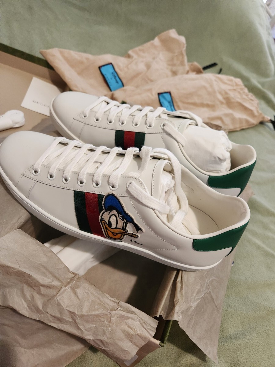 A*a様 GUCCIディズニーダックプリント ホワイトスニーカー Gucci Ace Disney Sneaker Limited Edition Size 41 New With Box | eBay