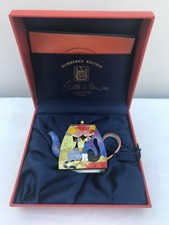 CHARLOTTE DI VITA, Théière "émaux miniatures" série Chats, Neuf !