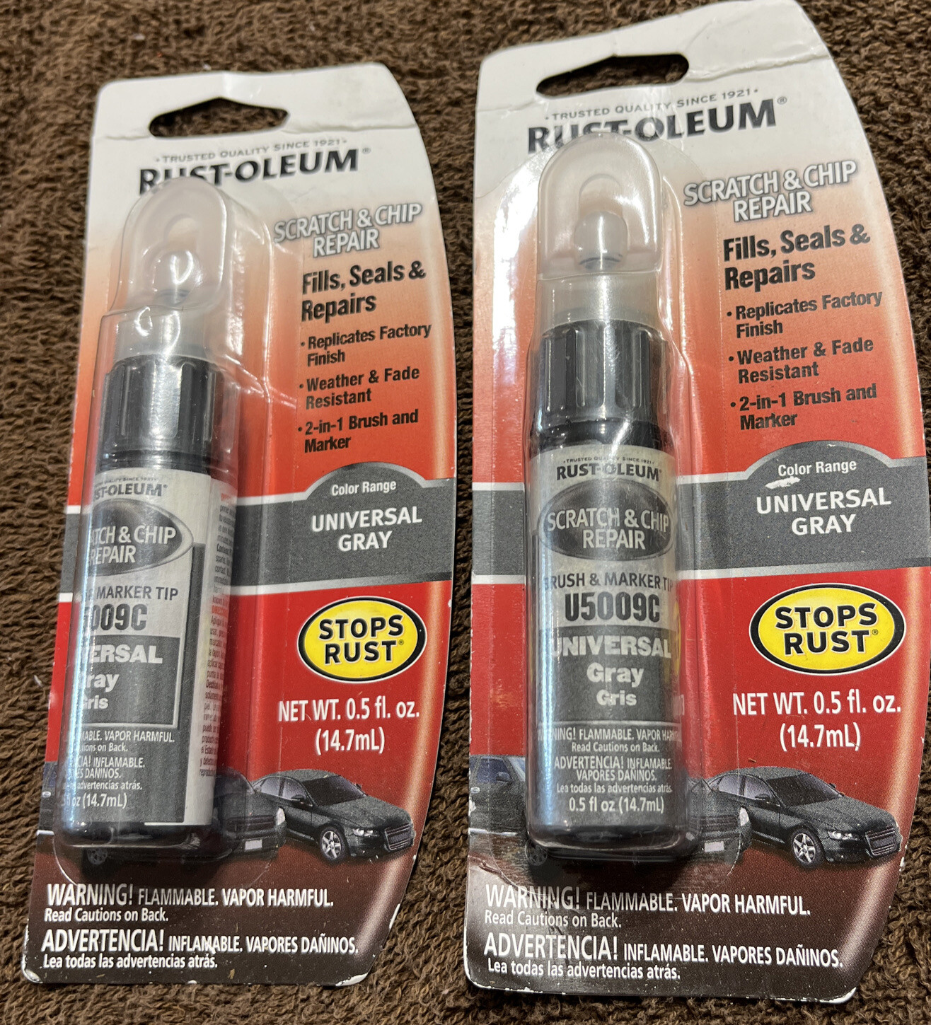 (2) RustOleum Scratch And Chip Repair Touch Up Paint Universal Gray U5009C 75611050096 eBay