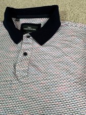 Rodd  Gunn Men  s Large Multicolor Geometric Short Sleeve Polo Shirt