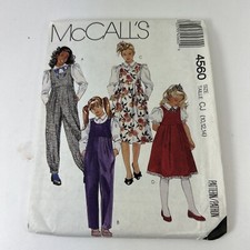 McCalls Pattern Girls 1980s Jumpsuit / Blouse 10-12-14 Factory Folded VTG