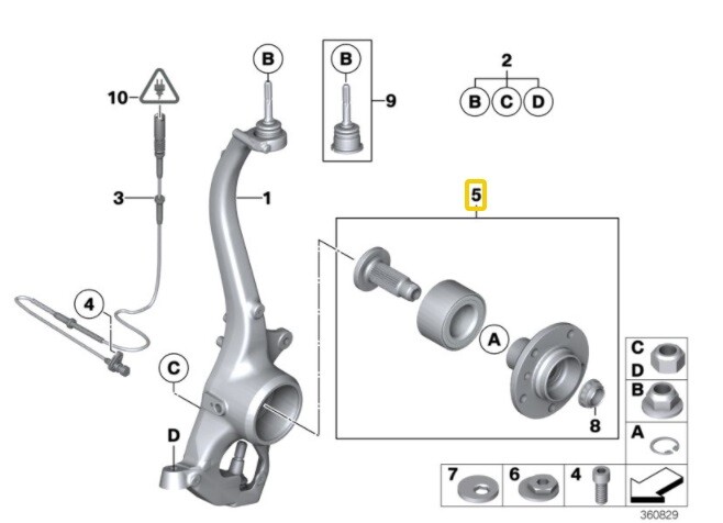 Rolls Royce Phantom Front Wheel Hub Bearing