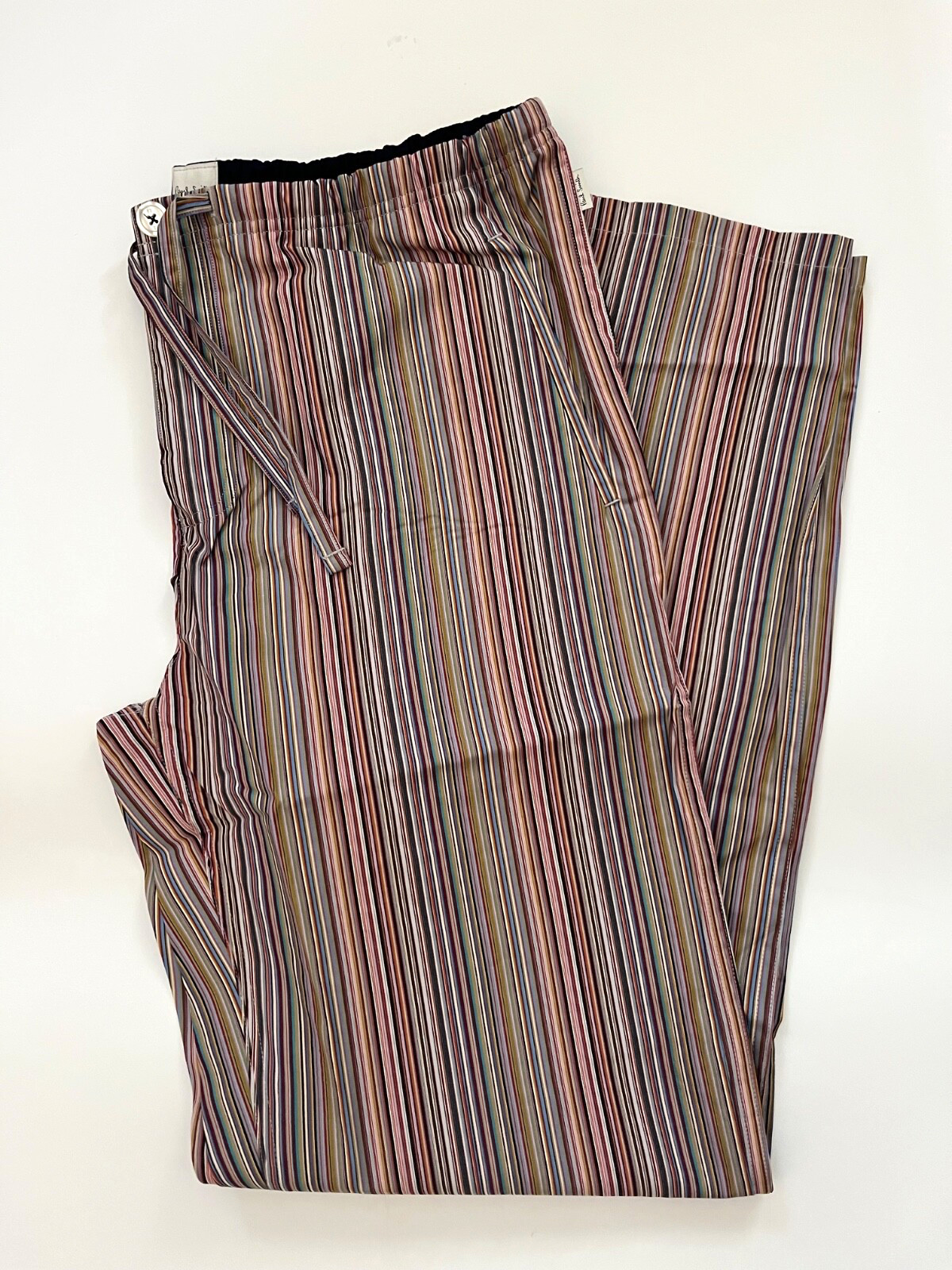 PAUL SMITH Signature Stripe PYJAMA SET Short Sleeve Top Long Bottoms LARGE (L) image 10