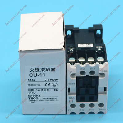 1 PCS New TECO Taian AC contactor CU-11 110V In Box