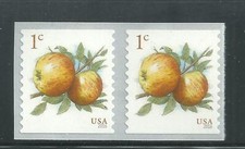 US Scott # 5037 MNH Coil Pair Apples 2016