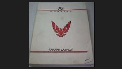 1989 Pontiac Firebird & Trans Am Shop Service Repair Manual Formula GTA