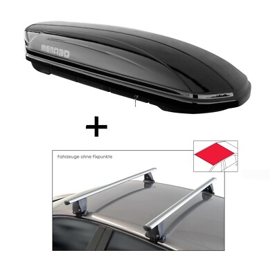 Dachbox MAA400 Ltr+Dachträger VDP Delta für für Ford S-Max II 5Türer ab 2015