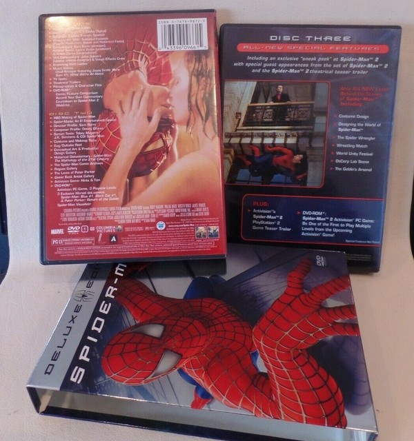 SPIDERMAN, SPECIAL FEATURES, DELUXE EDITION, DVD, 2 DISCS, CASE