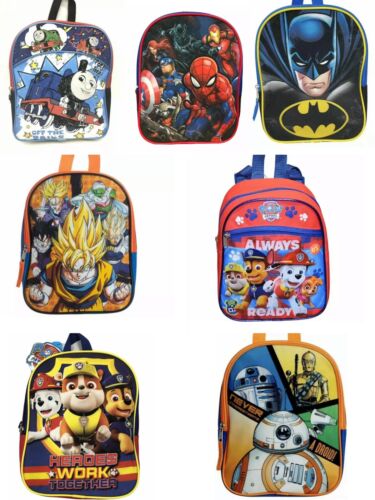 Little Boys Toddler 10" PreK School Backpack Cartoon Book Bag - Picture 1 of 18