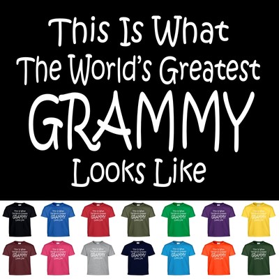 Worlds Greatest Grammy T Shirt Mothers Day Birthday Grandma Nana Gift Shirt