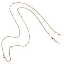 Fashion Diamante Eyeglasses Strap Women Eyeglass Golden Alloy Chain Sunglasses