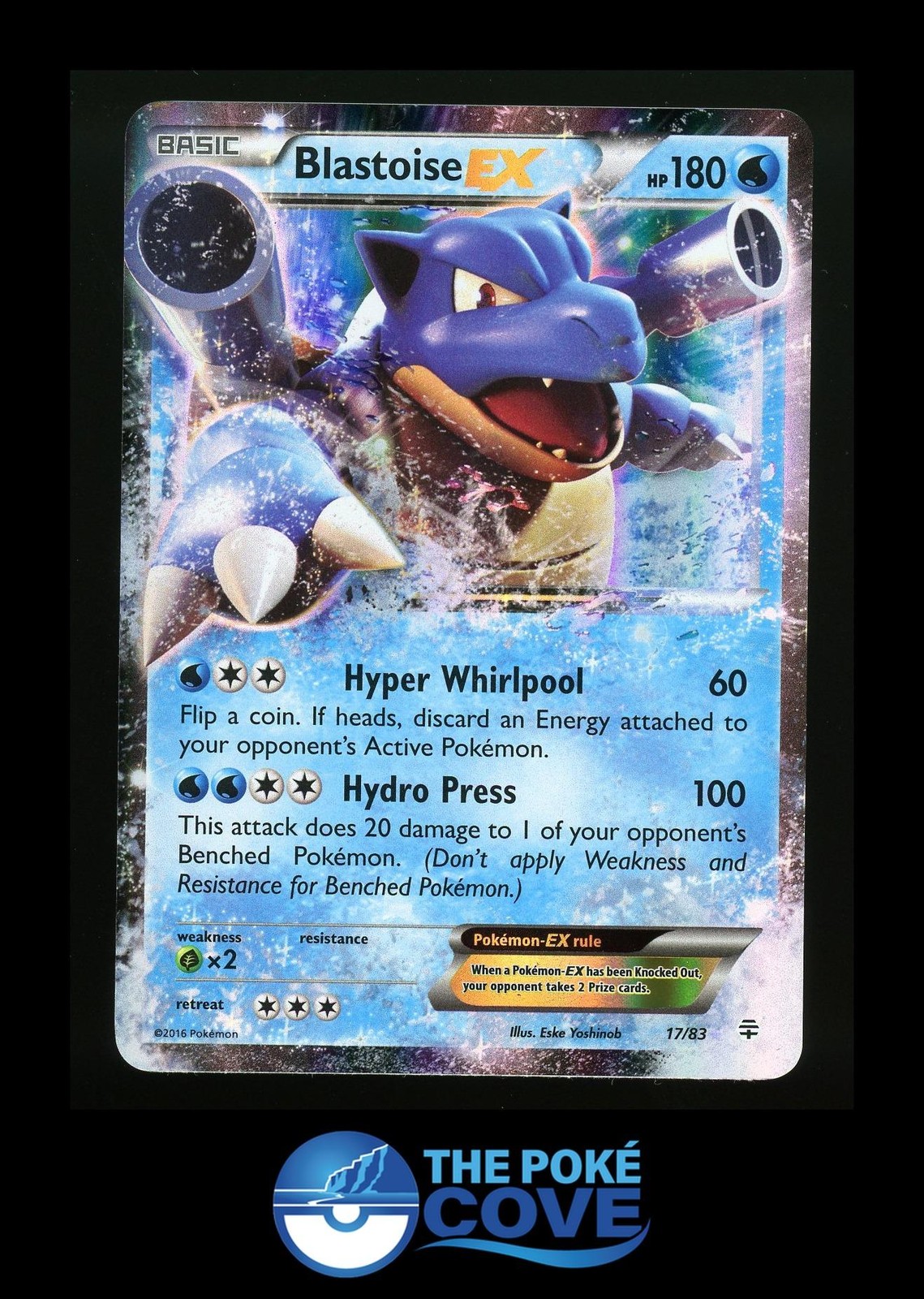 Blastoise EX 17/83 | Generations | Pokemon Rare EX Holo | LP