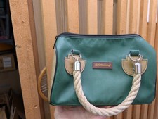 Zirkeltraining Handtasche Leder Grün S Original Top Zustand