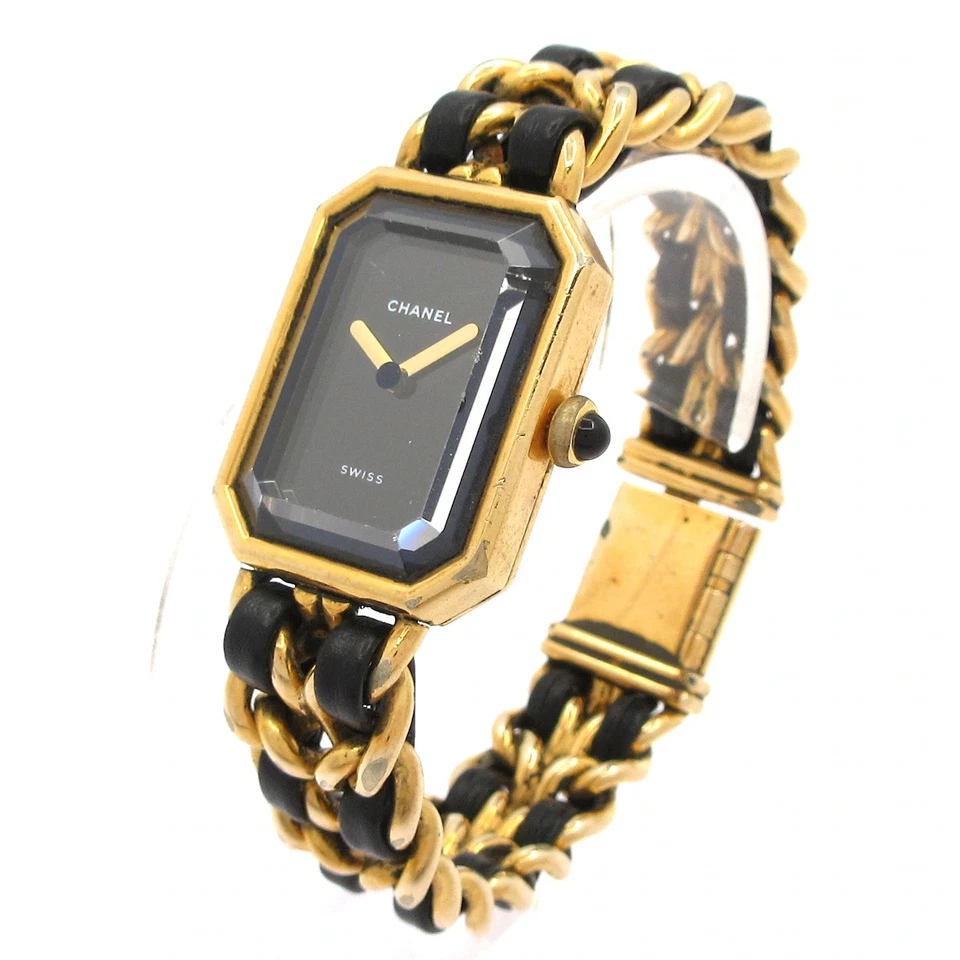 正品香奈儿 Premiere H0001 黑色金色女士腕表 — 第 2/4 张图片