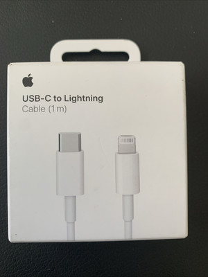 Authentic Apple MUQ93AM/A 3.3 Foot/1m  USB-C to Lightning Cable - NEW SEALED