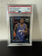 2025-26 Topps Chrome  Tracy McGrady #245 Black Refractor /10 PSA 9 POP 2 RARE 🔥