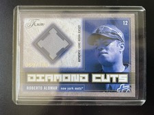 2003 Flair Fleer Diamond Cuts Jerseys Roberto Alomar #DCG-RA Gold 69/100 (MEM)