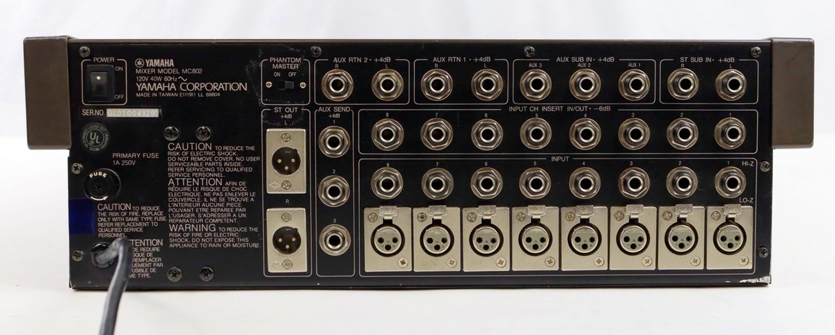 ヤマハ MC802 Yamaha MC802 Analog Audio Mixer Console for Parts/Repair | eBay