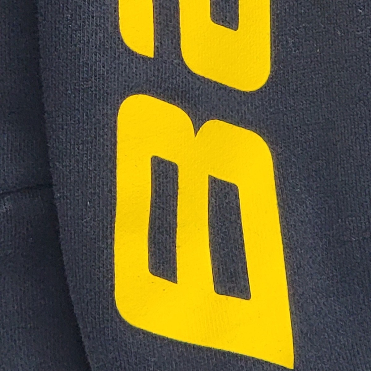 Spittin Chiclets Bauer Hoodie Black Hoodie Medium Barstool Hockey Gold Yellow View 5