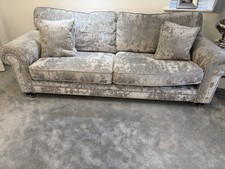 3-Seater 2-Seater Sofa Set with Matching Cushions In Light Grey Fabric