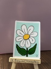 ACEO Original-FLOWER- BeainCT, Barbara Snow Acrylic Marker Drawing