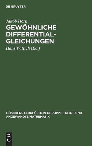 Jakob Horn Gewöhnliche Differentialgleichungen (Hardback)