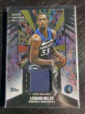 2025-26 Topps Leonard Miller Holo Woven Wonders Relics WW-LM Timberwolves