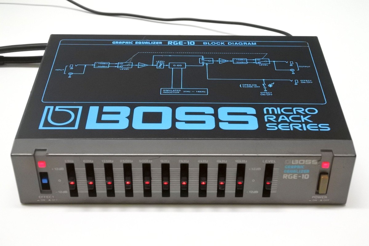 ギター BOSS RGE-10 Boss Rge-10 Rge 10 Graphic Equalizer Micro Rack Series