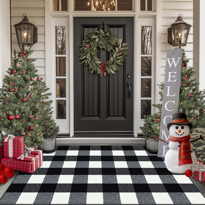 【ファグラーkwii】195/65R15 ③ Buffalo Plaid Outdoor Rug 36