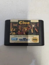 Clue: Sega Genesis Cleaned Tested And Working Board Game Video Game 