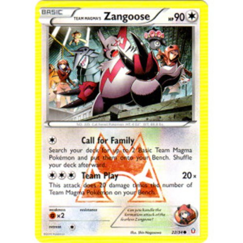 Team Magma's Zangoose