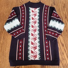 Vintage Clifton Place Knits LTD Made In USA Women’s Holiday Sweater Size M/L