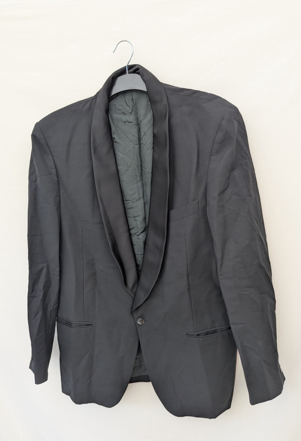 Yves Saint Laurent Giacca Uomo 46 Scialle Lana Tuta Formale Made in France Tuxedo