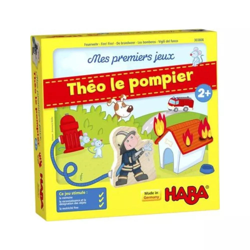 Mes premiers jeux théo le pompier pour partager des moments de complicité avec bébé