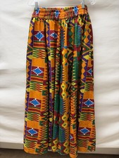 Lagopgee Colorful African Print Maxi Skirt One Size India Boho Festival Women