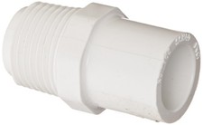 Spears PVC Pipe Fitting, Adapter, Schedule 40, NPT Male x Spigot