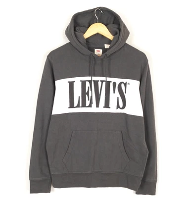 Pull homme LEVI STRAUSS & CO taille S pull à capuche coton gris - Photo 1/4